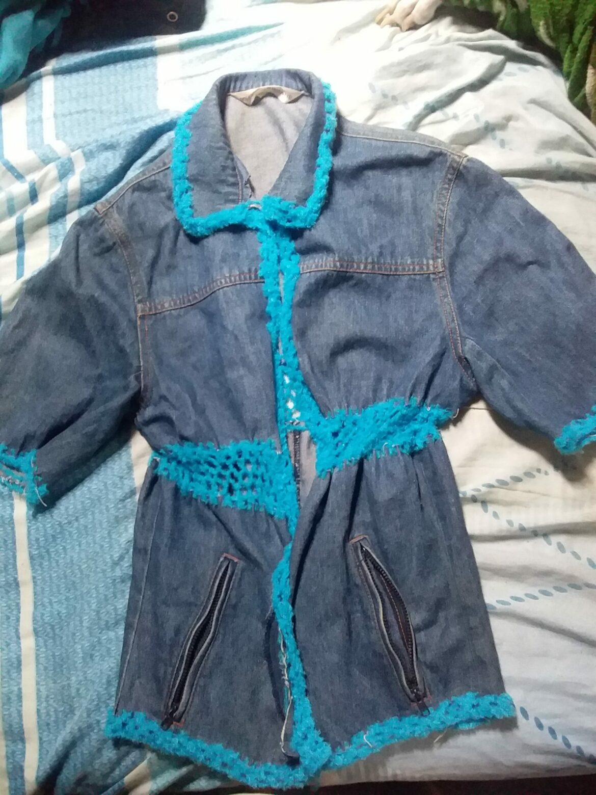 Upcycling Oversized Denim Jacket